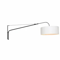 Lampes En Tissu-Luminaires Steinhauer Applique murale Steinhauer Gramineus Noir, Blanc, 1 lumière