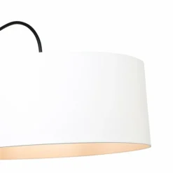 Lampes En Tissu-Luminaires Steinhauer Applique murale Steinhauer Gramineus Noir, Blanc, 1 lumière