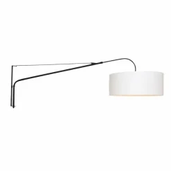 Lampes En Tissu-Luminaires Steinhauer Applique murale Steinhauer Gramineus Noir, Blanc, 1 lumière