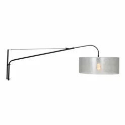 Lampes En Tissu-Luminaires Steinhauer Applique murale Steinhauer Gramineus Noir, Argenté, 1 lumière