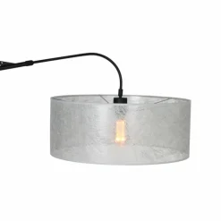 Lampes En Tissu-Luminaires Steinhauer Applique murale Steinhauer Gramineus Noir, Argenté, 1 lumière