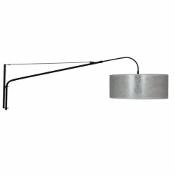 Lampes En Tissu-Luminaires Steinhauer Applique murale Steinhauer Gramineus Noir, Argenté, 1 lumière