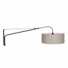 Lampes En Tissu-Luminaires Steinhauer Applique murale Steinhauer Gramineus Gris, Noir, 1 lumière