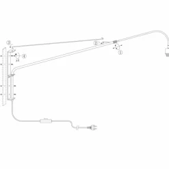 Lampes En Tissu-Luminaires Steinhauer Applique murale Steinhauer Gramineus Gris, Noir, 1 lumière