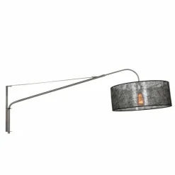 Lampes En Tissu-Luminaires Steinhauer Applique murale Steinhauer Gramineus Acier inoxydable, Gris, 1 lumière