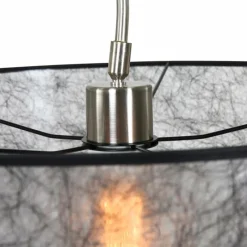 Lampes En Tissu-Luminaires Steinhauer Applique murale Steinhauer Gramineus Acier inoxydable, Gris, 1 lumière