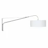 Lampes En Tissu-Luminaires Steinhauer Applique murale Steinhauer Gramineus Acier inoxydable, Blanc, 1 lumière
