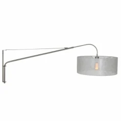Lampes En Tissu-Luminaires Steinhauer Applique murale Steinhauer Gramineus Acier inoxydable, Argenté, 1 lumière