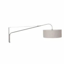 Lampes En Tissu-Luminaires Steinhauer Applique murale Steinhauer Gramineus Acier inoxydable, Gris, 1 lumière