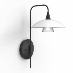 Luminaires Steinhauer Applique murale Steinhauer Tallerken LED Noir, 1 lumière
