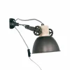 Lampes Industrielles-Luminaires Steinhauer Applique murale Steinhauer Gearwood Anthracite, 1 lumière