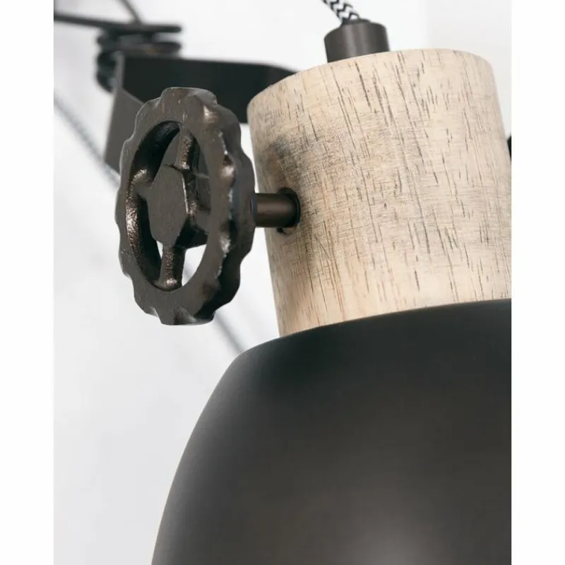 Lampes Industrielles-Luminaires Steinhauer Applique murale Steinhauer Gearwood Anthracite, 1 lumière