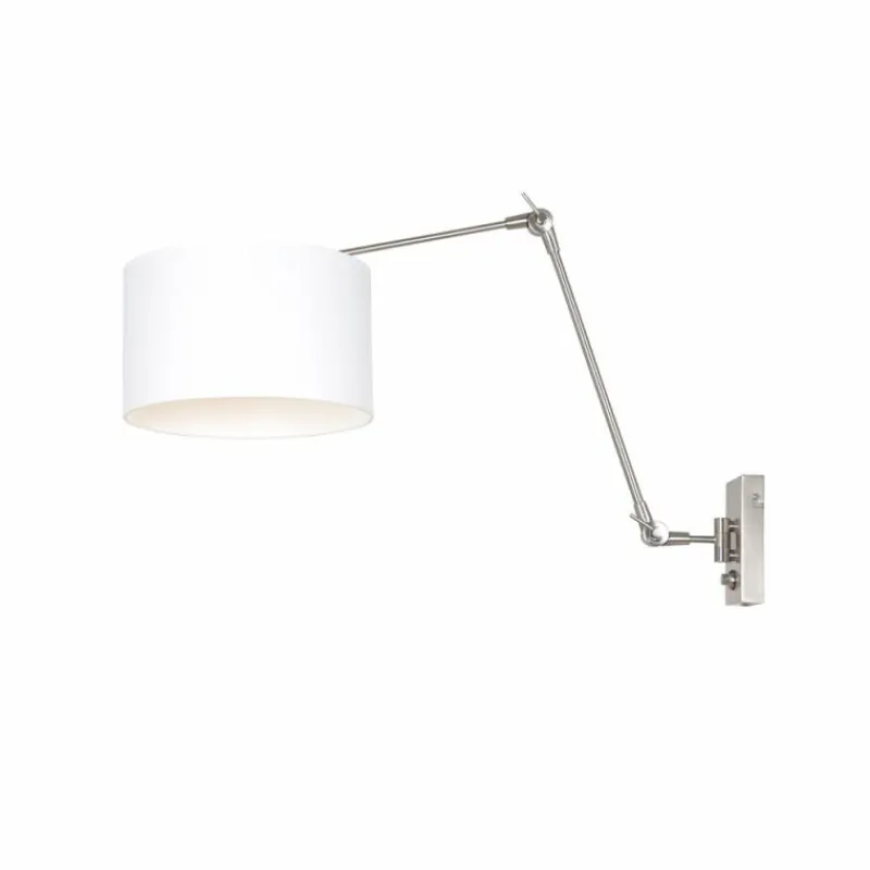 Lampes En Tissu-Luminaires Steinhauer Applique murale Steinhauer Prestige Chic Acier brossé, 1 lumière