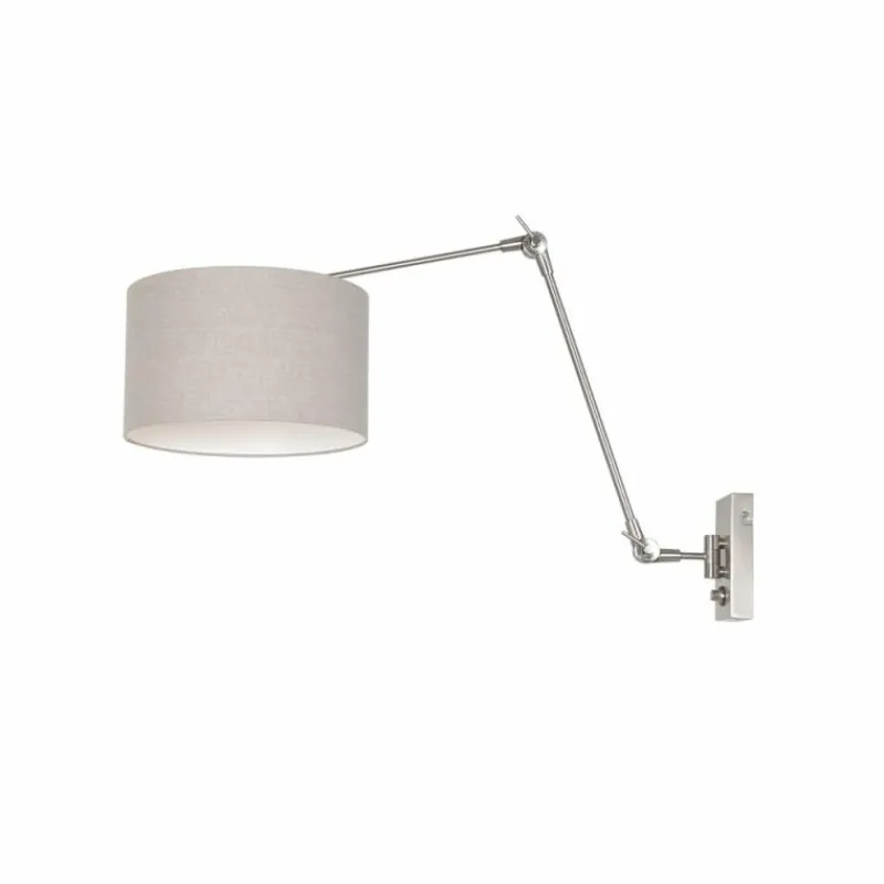 Lampes En Tissu-Luminaires Steinhauer Applique murale Steinhauer Prestige Chic Acier brossé, 1 lumière