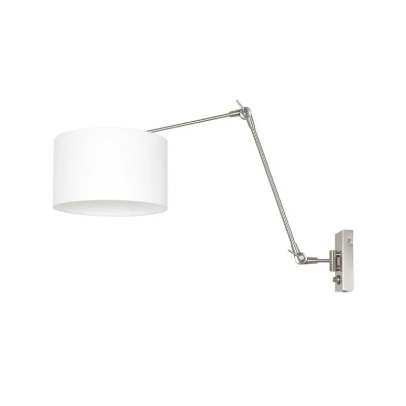 Lampes En Tissu-Luminaires Steinhauer Applique murale Steinhauer Prestige Chic Acier brossé, 1 lumière