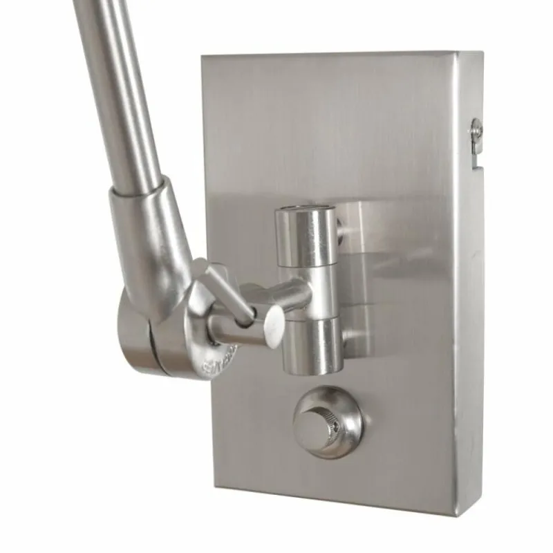 Lampes En Tissu-Luminaires Steinhauer Applique murale Steinhauer Prestige Chic Acier brossé, 1 lumière