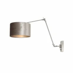 Lampes En Tissu-Luminaires Steinhauer Applique murale Steinhauer Prestige Chic Acier brossé, 1 lumière