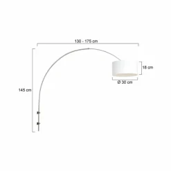 Lampes En Tissu-Luminaires Steinhauer Applique murale Steinhauer Sparkled Light Acier brossé, 1 lumière