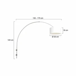 Lampes En Tissu-Luminaires Steinhauer Applique murale Steinhauer Sparkled Light Acier brossé, 1 lumière