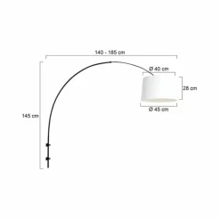 Lampes En Tissu-Luminaires Steinhauer Applique murale Steinhauer Sparkled Light Noir, 1 lumière