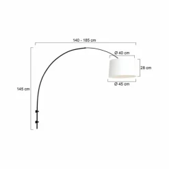 Lampes En Tissu-Luminaires Steinhauer Applique murale Steinhauer Sparkled Light Noir, 1 lumière