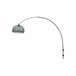 Suspension Verre Fumé-Luminaires Steinhauer Applique murale Steinhauer Sparkled Light Noir, 1 lumière