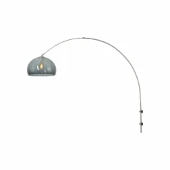 Suspension Verre Fumé-Luminaires Steinhauer Applique murale Steinhauer Sparkled Light Acier brossé, 1 lumière