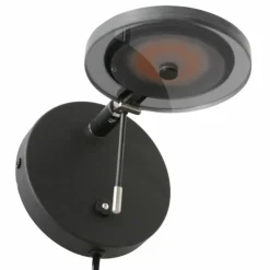 Suspension Verre Fumé-Luminaires Steinhauer Applique murale Steinhauer Turound LED Noir, 1 lumière