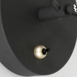 Lampes Dorées-Luminaires Steinhauer Applique murale Steinhauer Nové Or, Noir, 1 lumière