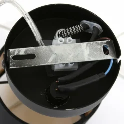 Lampes En Tissu-Luminaires Steinhauer Applique murale Steinhauer Ornoir Noir, 1 lumière