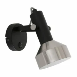 Luminaires Steinhauer Applique murale Steinhauer Acier Noir, 1 lumière* Spots Et Projecteurs