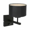 Lampes En Tissu-Luminaires Steinhauer Applique murale Steinhauer Stang Noir, 1 lumière