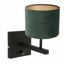 Lampes En Tissu-Luminaires Steinhauer Applique murale Steinhauer Stang Noir, 1 lumière