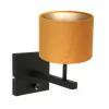 Lampes En Tissu-Luminaires Steinhauer Applique murale Steinhauer Stang Noir, 1 lumière