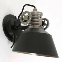 Luminaires Steinhauer Applique murale Steinhauer Sprocket Noir, 1 lumière* Appliques