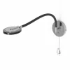Suspension Verre Fumé-Luminaires Steinhauer Applique murale Steinhauer Turound LED Acier brossé, 1 lumière