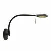 Suspension Verre Fumé-Luminaires Steinhauer Applique murale Steinhauer Turound LED Noir, 1 lumière