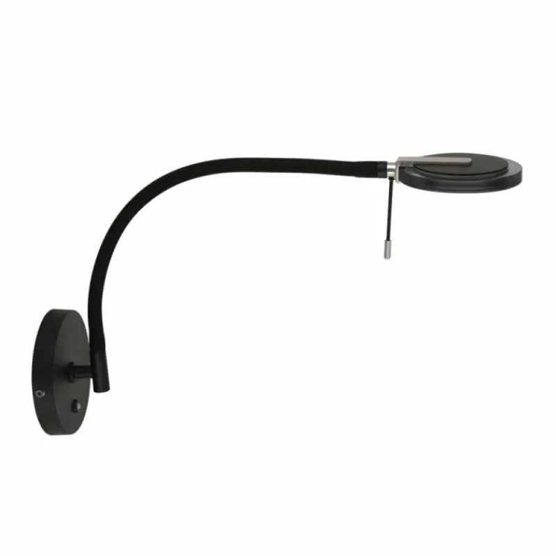 Suspension Verre Fumé-Luminaires Steinhauer Applique murale Steinhauer Turound LED Noir, 1 lumière