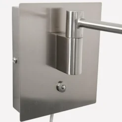 Luminaires Steinhauer Applique murale Steinhauer Retina LED Acier brossé, 1 lumière* Éclairage Led