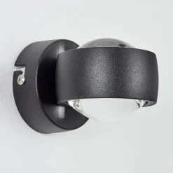 hofstein Applique murale Stong LED Noir, 1 lumière