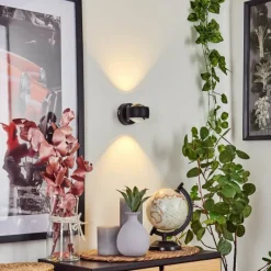 hofstein Applique murale Stong LED Noir, 1 lumière