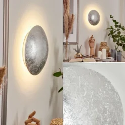 Luminaires Orientaux-hofstein Applique murale Storkyro LED Argenté, 1 lumière