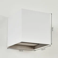 hofstein Applique murale Strandaa LED Blanc, 2 lumières