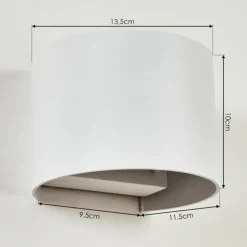 hofstein Applique murale Strandaa LED Blanc, 2 lumières