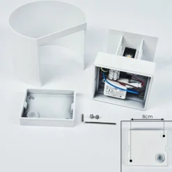 hofstein Applique murale Strandaa LED Blanc, 2 lumières