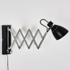 hofstein Applique murale Stranderott Chrome, Noir, 1 lumière* Appliques