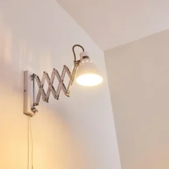 hofstein Applique murale Stranderott Chrome, Blanc, 1 lumière