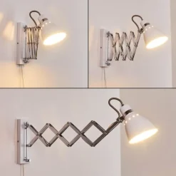 hofstein Applique murale Stranderott Chrome, Blanc, 1 lumière