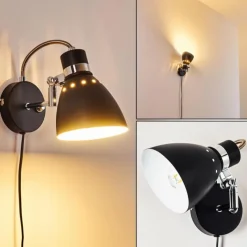 hofstein Applique murale Stranderott Noir, 1 lumière