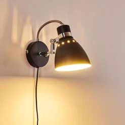 hofstein Applique murale Stranderott Noir, 1 lumière